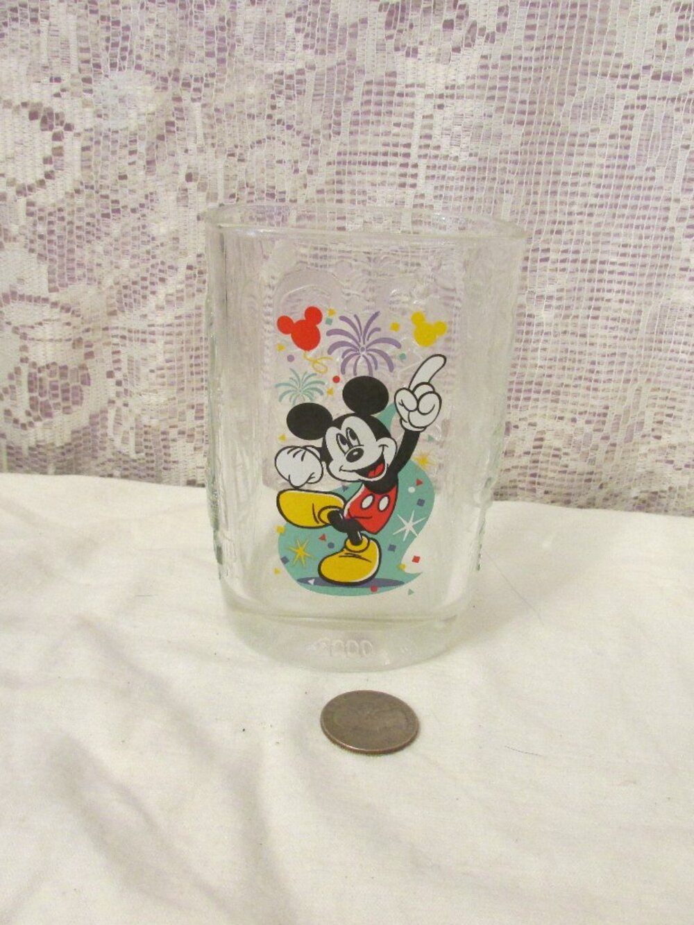 Vintage Disney McDonalds Celebration 2000 Drinking Glass 12 oz.